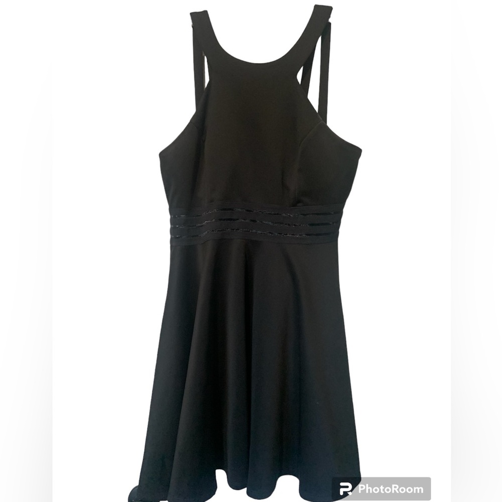 Black thin strap dress